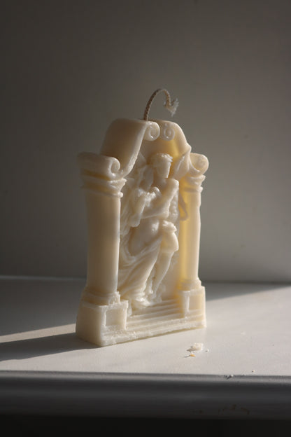 Greek statue candle