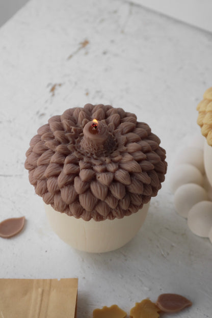 Acorn candle