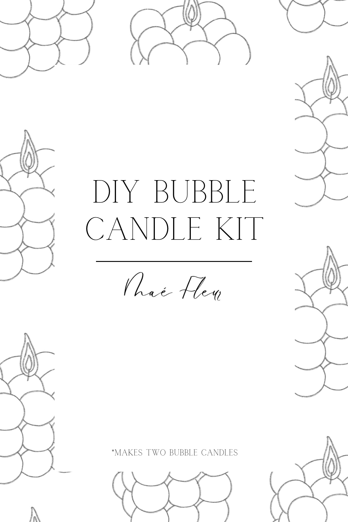 DIY bubble candle kit