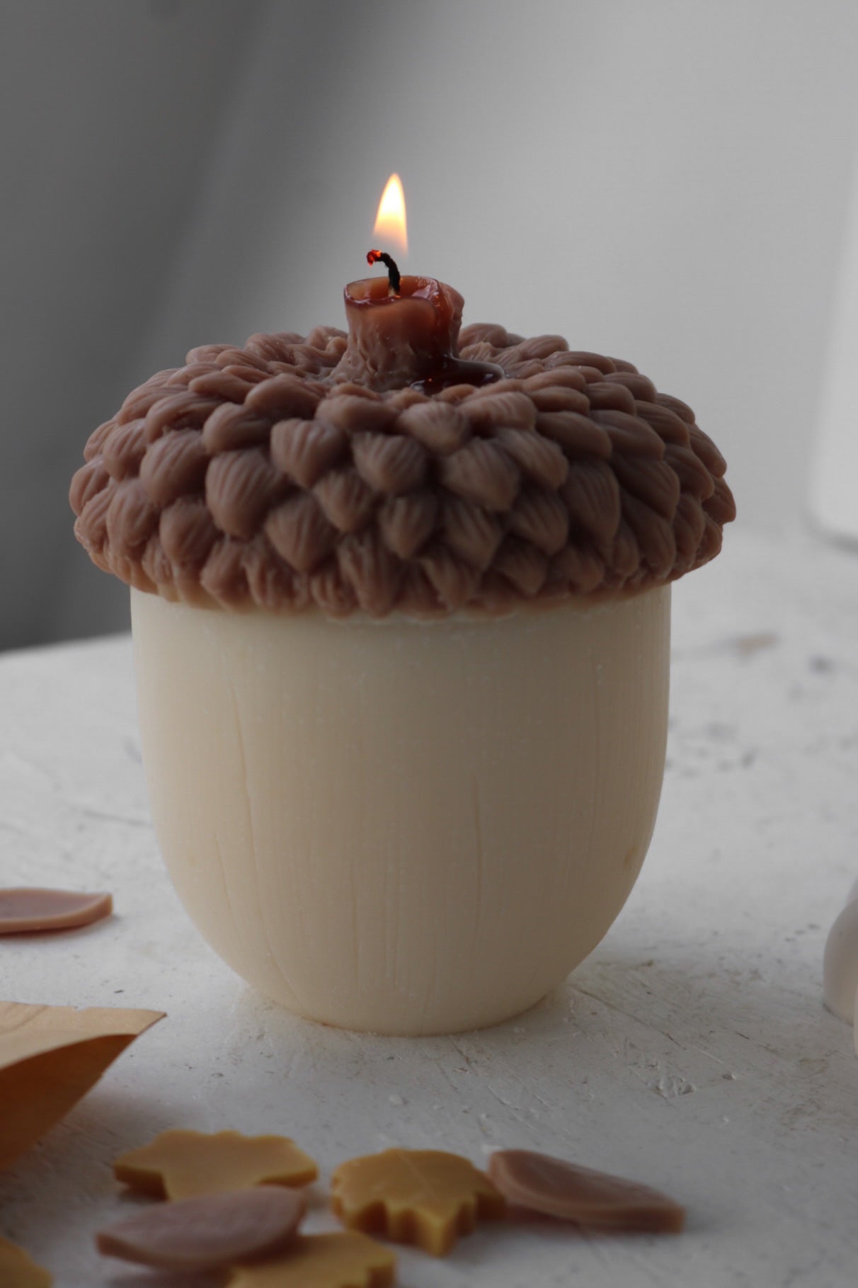 Acorn candle