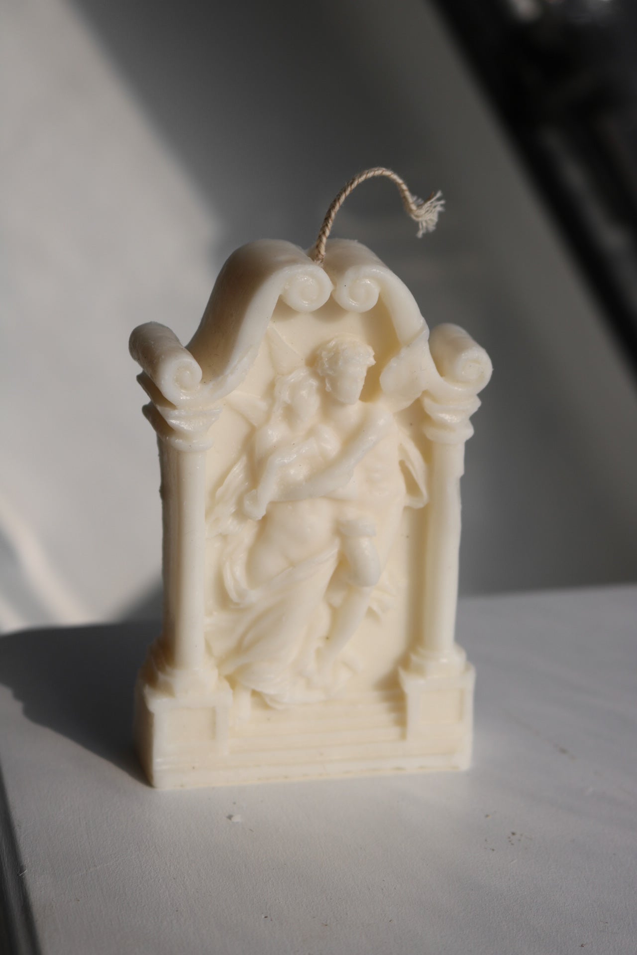 Greek statue candle