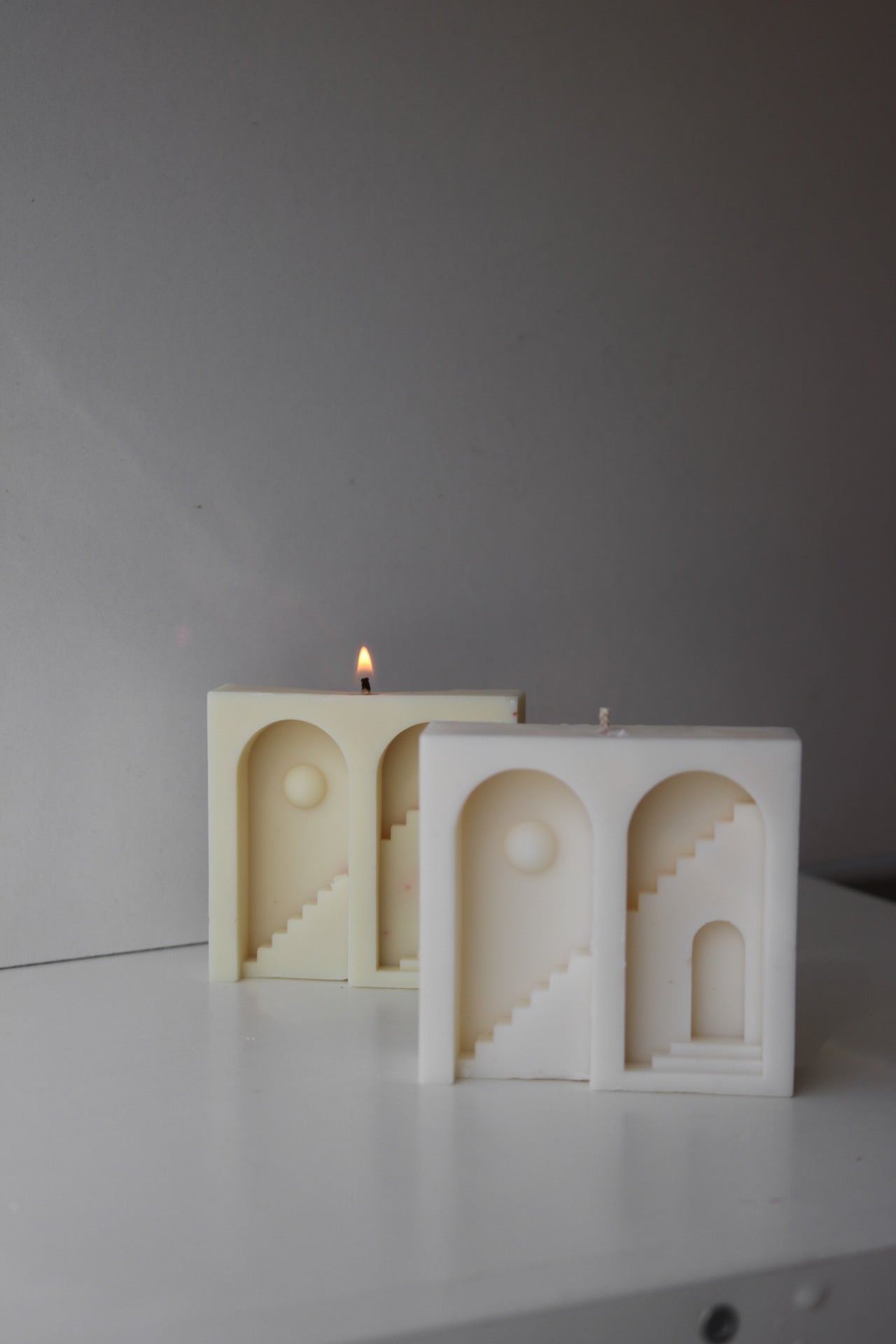 Santorini candle