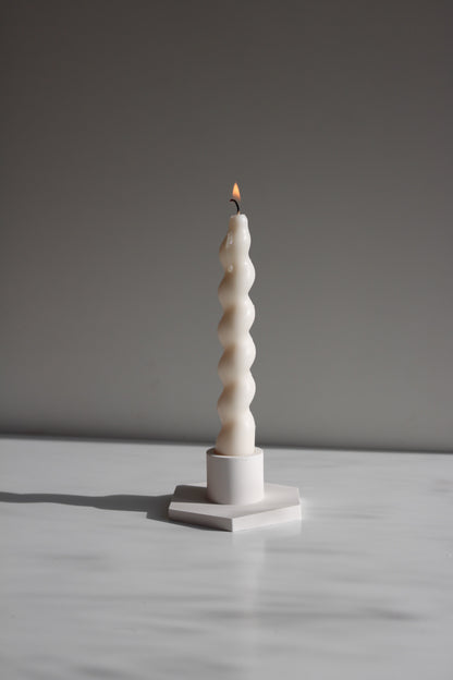 Twisted taper candle